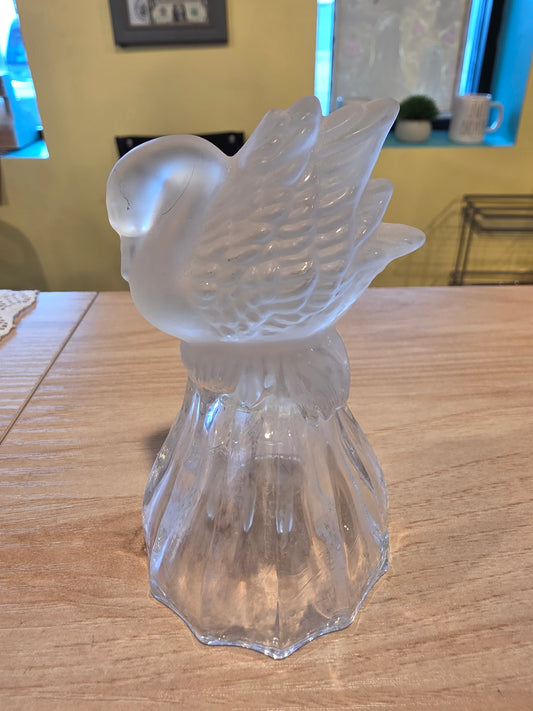 Vintage Crystal Swan Bell