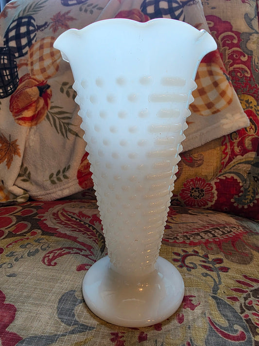 Vintage Milk Glass Vase