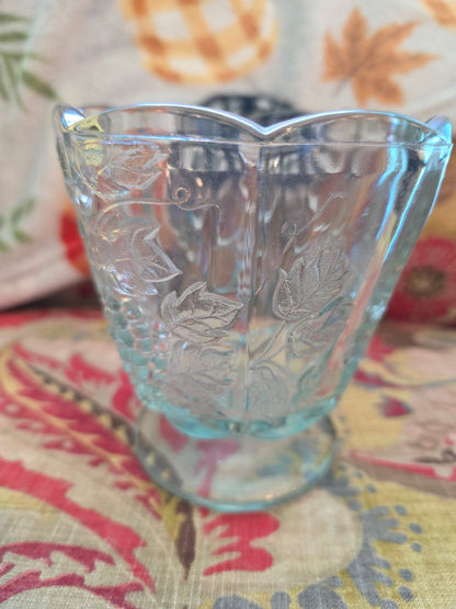 Vintage Indian Glass Compote