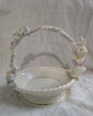 Vtg Lenox Occasions Porcelain Easter Bunny Basket Rabbit Chick Egg Seasonal