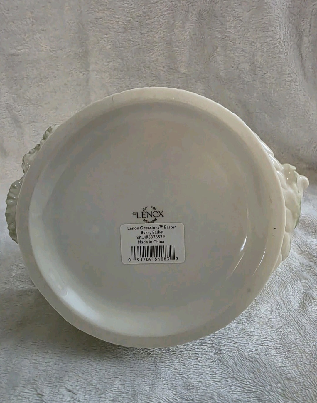 Vtg Lenox Occasions Porcelain Easter Bunny Basket Rabbit Chick Egg Seasonal